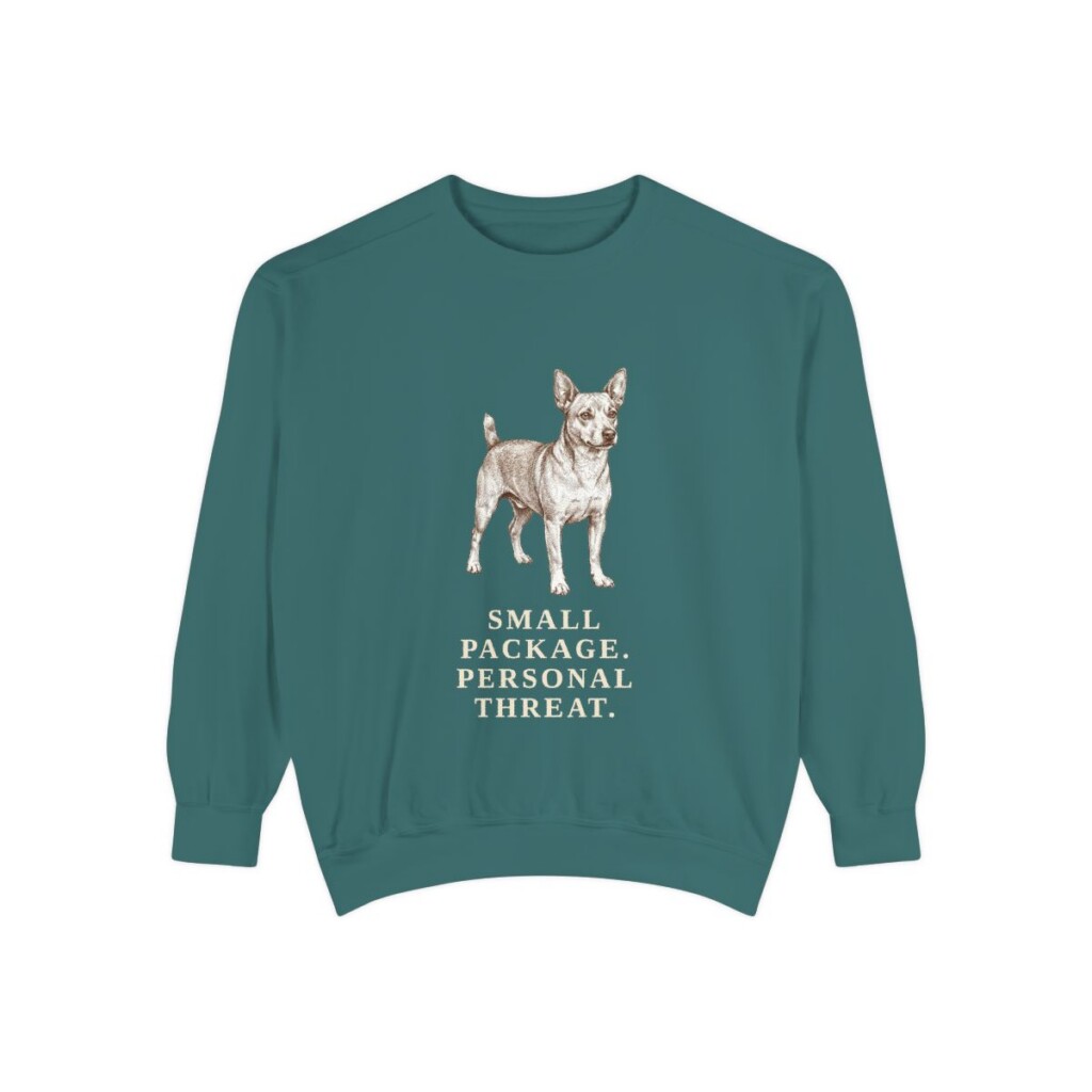 Chipin Humor Sweatshirt, Blue Spruce, front view
