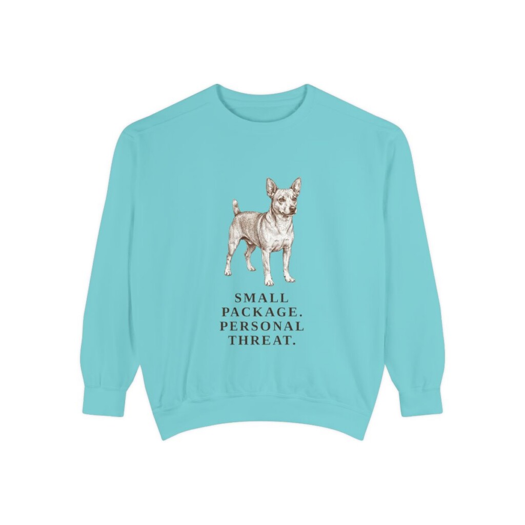 Chipin Humor Sweatshirt, Chalky Mint, front view