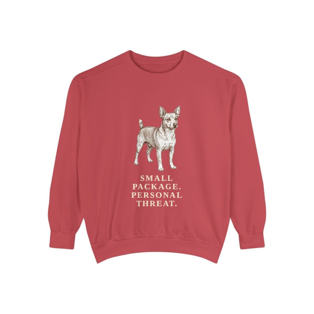 Chipin Humor Sweatshirt, Crimson, front view