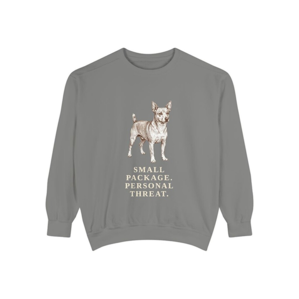 Chipin Humor Sweatshirt, Grey, front view