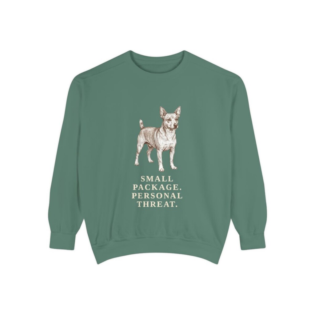 Chipin Humor Sweatshirt, Light Green, front view