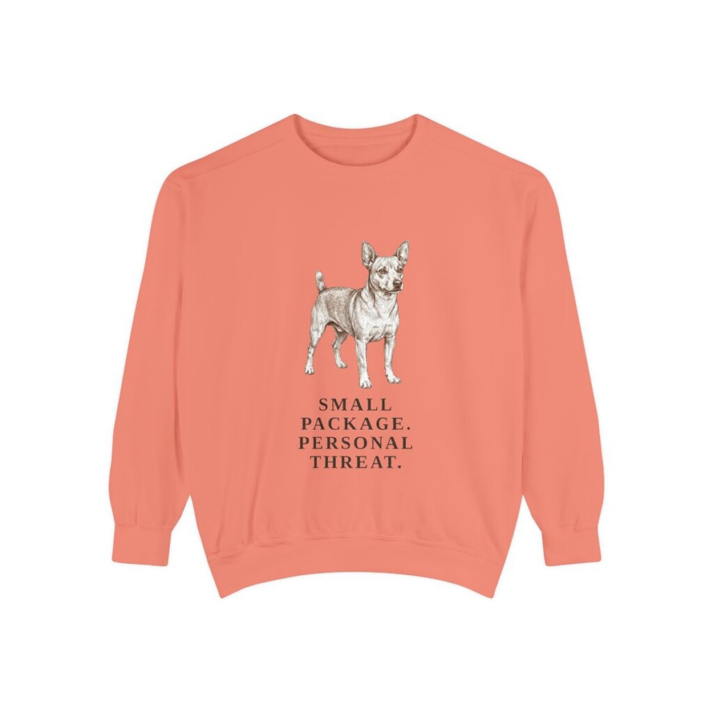 Chipin Humor Sweatshirt, Terracotta, front view