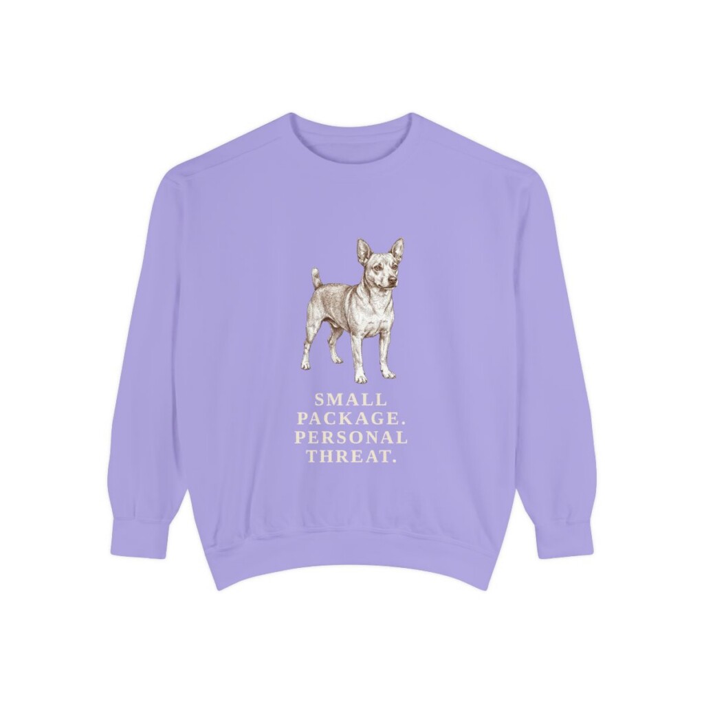 Chipin Humor Sweatshirt, Violet, front view