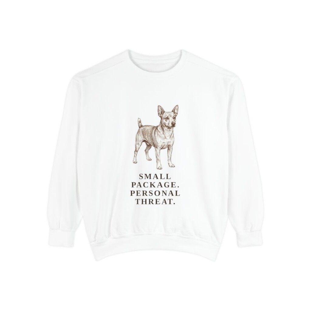 Chipin Humor Sweatshirt, White, front view
