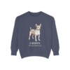Chipin Latin Sweatshirt, Denim, front view
