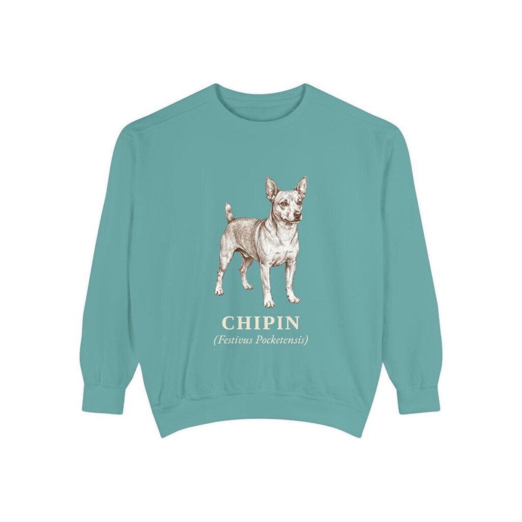 Chipin Latin Sweatshirt, Seafoam, front view