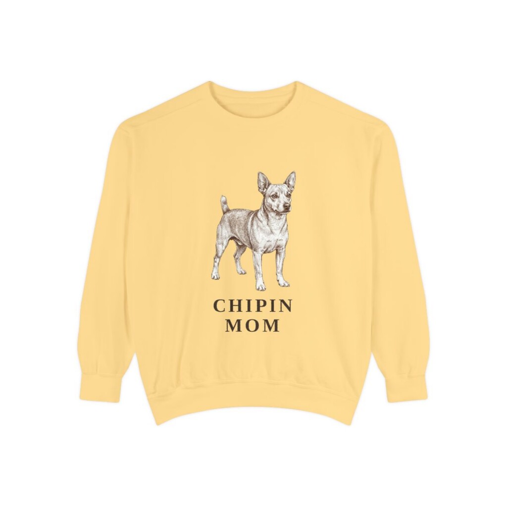 Chipin Mom Sweatshirt, Butter, front view