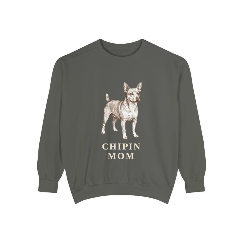 Chipin Mom Sweatshirt, Pepper, front view
