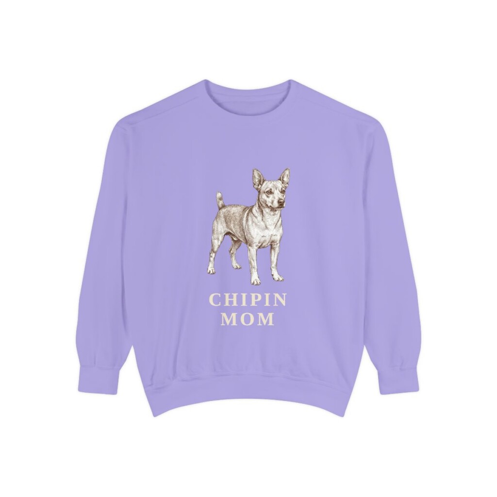 Chipin Mom Sweatshirt, Violet, front view