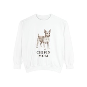 Chipin Mom Sweatshirt, White, front view