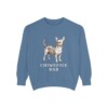 Chiweenie Dad Sweatshirt, Blue Jean, front view
