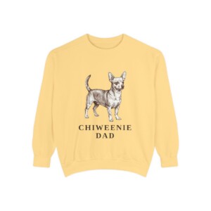 Chiweenie Dad Sweatshirt, Butter, front view