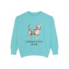 Chiweenie Dad Sweatshirt, Chalky Mint, front view