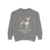 Chiweenie Dad Sweatshirt, Grey, front view