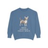 chiweenie-sweatshirt-humor-blue-jean Chiweenie Humor Sweatshirt, Blue Jean, front view