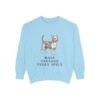 chiweenie-sweatshirt-humor-chambray Chiweenie Humor Sweatshirt, Chambray, front view