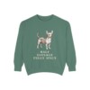 chiweenie-sweatshirt-humor-light-green Chiweenie Humor Sweatshirt, Light Green, front view