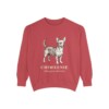 Chiweenie Latin Sweatshirt, Crimson, front view
