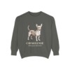 Chiweenie Latin Sweatshirt, Pepper, front view