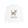 Chiweenie Latin Sweatshirt, White, front view