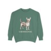 Chiweenie Sweatshirt, Light Green, front view