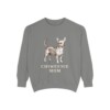 Chiweenie Mom Sweatshirt, Grey, front view