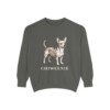 Chiweenie Sweatshirt, Pepper, front view