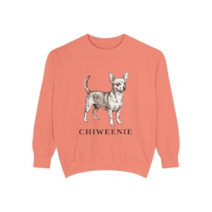 Chiweenie Sweatshirt, Terracotta, front view