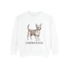 Chiweenie Sweatshirt, White, front view