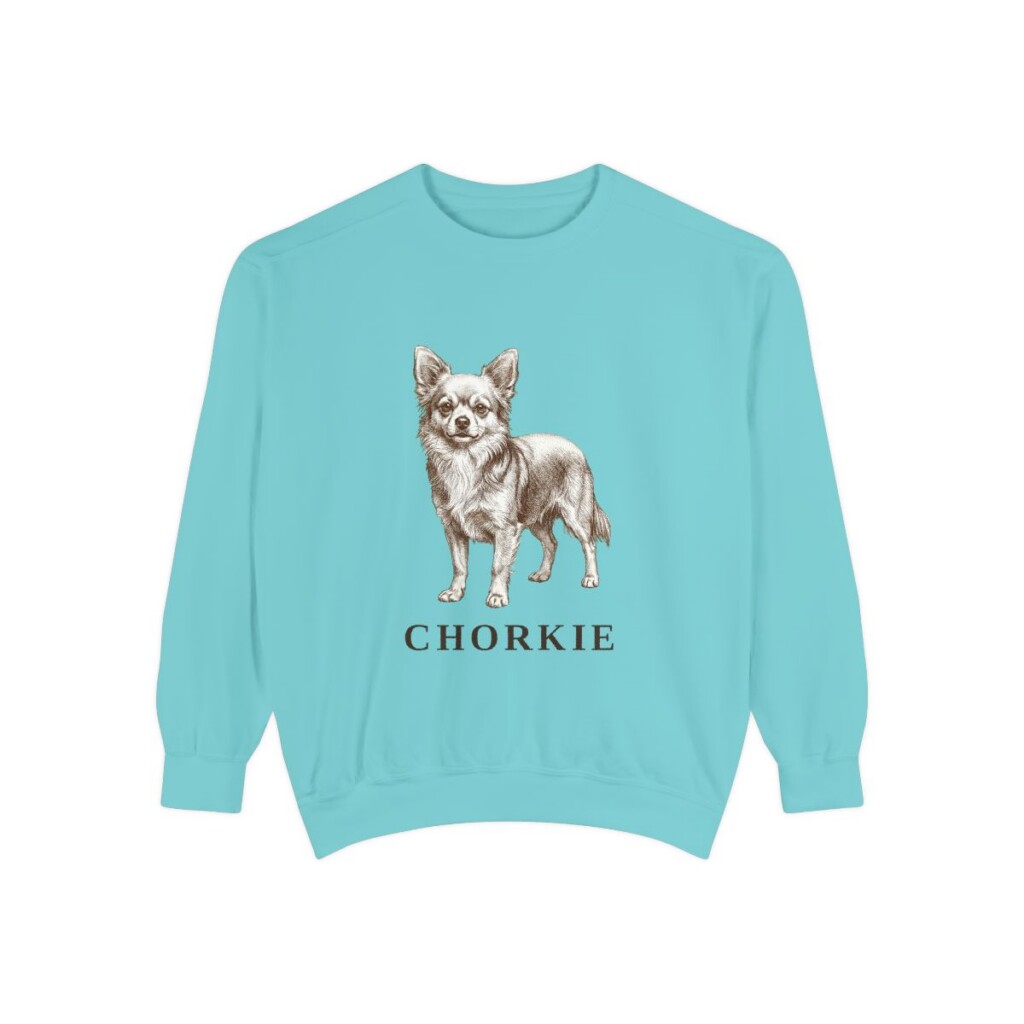 Chorkie Sweatshirt, Chalky Mint, front view