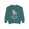Chorkie Humor Sweatshirt, Blue Spruce, front view