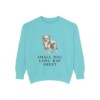Chorkie Humor Sweatshirt, Chalky Mint, front view