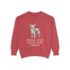 Chorkie Humor Sweatshirt, Crimson, front view