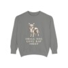 Chorkie Humor Sweatshirt, Grey, front view