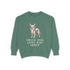 Chorkie Humor Sweatshirt, Light Green, front view