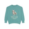 Chorkie Humor Sweatshirt, Seafoam, front view