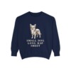 Chorkie Humor Sweatshirt, True Navy, front view