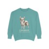Chorkie Latin Sweatshirt, Seafoam, front view