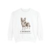 Chorkie Latin Sweatshirt, White, front view