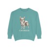 Chorkie Sweatshirt, Seafoam, front view