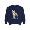 Chorkie Sweatshirt, True Navy, front view