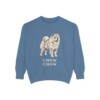 Chow Chow Sweatshirt, Blue Jean, front view
