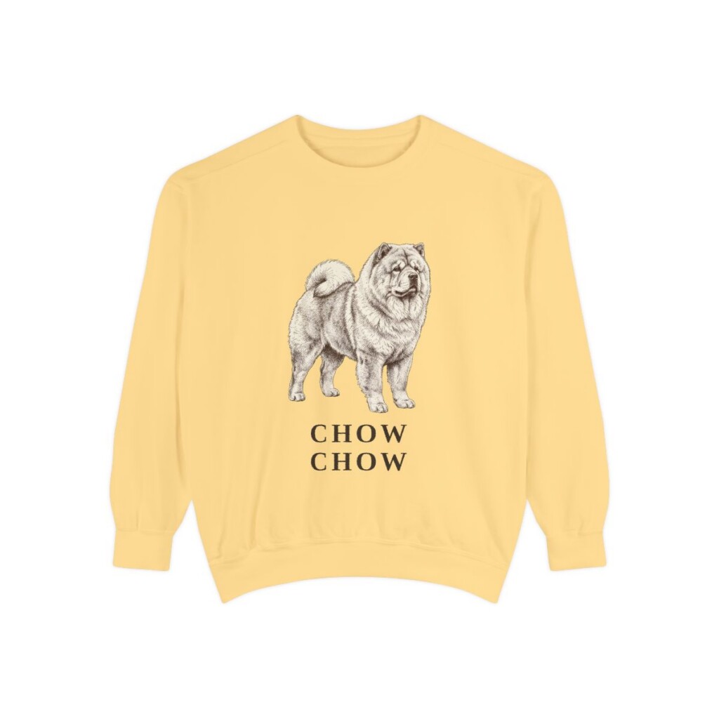 Chow Chow Sweatshirt, Butter, front view