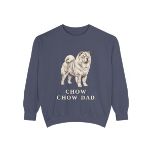 Chow Chow Dad Sweatshirt, Denim, front view