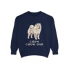 Chow Chow Dad Sweatshirt, True Navy, front view
