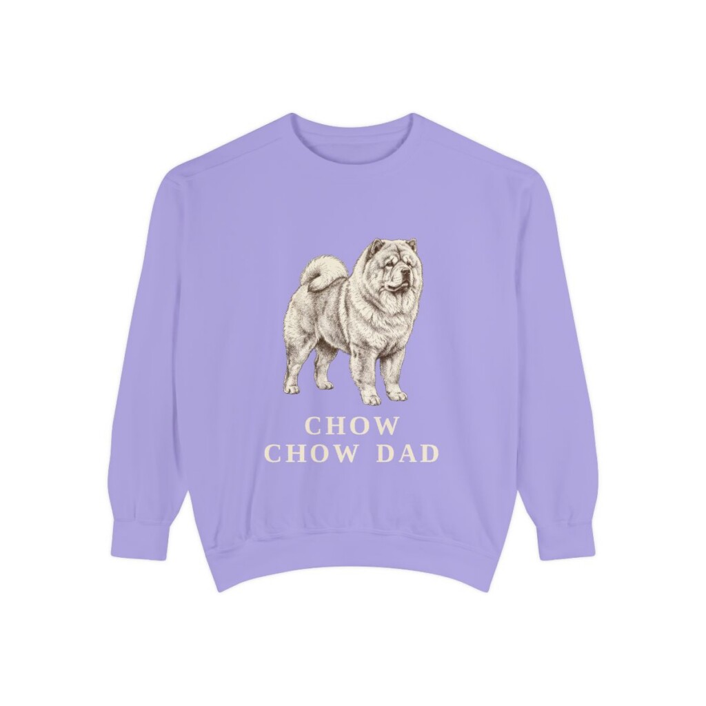 Chow Chow Dad Sweatshirt, Violet, front view
