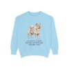 Chow Chow Humor Sweatshirt, Chambray, front view