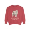 Chow Chow Humor Sweatshirt, Crimson, front view