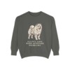 Chow Chow Humor Sweatshirt, Pepper, front view