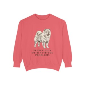 Chow Chow Humor Sweatshirt, Watermelon, front view
